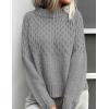 imagePRETTYGARDEN Womens Sweaters 2025 Fall Long Sleeve Casual Crewneck Chunky Pullover Cute Knit Sweater Winter TopsGrey