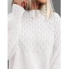 imagePRETTYGARDEN Womens Sweaters 2025 Fall Long Sleeve Casual Crewneck Chunky Pullover Cute Knit Sweater Winter TopsWhite