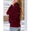 imagePRETTYGARDEN Womens Sweaters Fall Fashion 2025 Casual Loose Turtleneck Batwing Long Sleeve Knit Sweater Pullover TopsWine Red