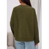 imagePRETTYGARDEN Womens 2025 Oversized Cardigan Sweaters Trendy Chunky Knit Long Sleeve V Neck Button Down Fall Winter OutfitsArmy Green