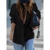 imagePRETTYGARDEN Fall 2025 Blazers for Women Business Casual Long Sleeve Lapel Pockets Dressy Suit Jackets Work Office ClothesBlack