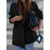 imagePRETTYGARDEN Fall 2025 Blazers for Women Business Casual Long Sleeve Lapel Pockets Dressy Suit Jackets Work Office ClothesBlack