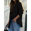 imagePRETTYGARDEN Fall 2025 Blazers for Women Business Casual Long Sleeve Lapel Pockets Dressy Suit Jackets Work Office ClothesBlack