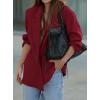 imagePRETTYGARDEN Fall 2025 Blazers for Women Business Casual Long Sleeve Lapel Pockets Dressy Suit Jackets Work Office ClothesBurgundy