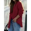imagePRETTYGARDEN Fall 2025 Blazers for Women Business Casual Long Sleeve Lapel Pockets Dressy Suit Jackets Work Office ClothesBurgundy