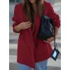 imagePRETTYGARDEN Fall 2025 Blazers for Women Business Casual Long Sleeve Lapel Pockets Dressy Suit Jackets Work Office ClothesBurgundy
