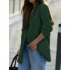 imagePRETTYGARDEN Fall 2025 Blazers for Women Business Casual Long Sleeve Lapel Pockets Dressy Suit Jackets Work Office ClothesDark Green