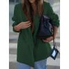 imagePRETTYGARDEN Fall 2025 Blazers for Women Business Casual Long Sleeve Lapel Pockets Dressy Suit Jackets Work Office ClothesDark Green