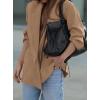 imagePRETTYGARDEN Fall 2025 Blazers for Women Business Casual Long Sleeve Lapel Pockets Dressy Suit Jackets Work Office ClothesKhaki