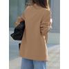 imagePRETTYGARDEN Fall 2025 Blazers for Women Business Casual Long Sleeve Lapel Pockets Dressy Suit Jackets Work Office ClothesKhaki