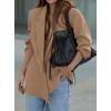 imagePRETTYGARDEN Fall 2025 Blazers for Women Business Casual Long Sleeve Lapel Pockets Dressy Suit Jackets Work Office ClothesKhaki