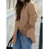 imagePRETTYGARDEN Fall 2025 Blazers for Women Business Casual Long Sleeve Lapel Pockets Dressy Suit Jackets Work Office ClothesKhaki