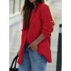 imagePRETTYGARDEN Fall 2025 Blazers for Women Business Casual Long Sleeve Lapel Pockets Dressy Suit Jackets Work Office ClothesRed