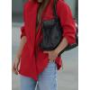 imagePRETTYGARDEN Fall 2025 Blazers for Women Business Casual Long Sleeve Lapel Pockets Dressy Suit Jackets Work Office ClothesRed