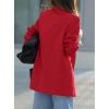 imagePRETTYGARDEN Fall 2025 Blazers for Women Business Casual Long Sleeve Lapel Pockets Dressy Suit Jackets Work Office ClothesRed