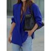 imagePRETTYGARDEN Fall 2025 Blazers for Women Business Casual Long Sleeve Lapel Pockets Dressy Suit Jackets Work Office ClothesRoyal Blue