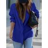 imagePRETTYGARDEN Fall 2025 Blazers for Women Business Casual Long Sleeve Lapel Pockets Dressy Suit Jackets Work Office ClothesRoyal Blue
