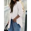 imagePRETTYGARDEN Fall 2025 Blazers for Women Business Casual Long Sleeve Lapel Pockets Dressy Suit Jackets Work Office ClothesWhite