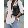 imagePRETTYGARDEN Fall 2025 Blazers for Women Business Casual Long Sleeve Lapel Pockets Dressy Suit Jackets Work Office ClothesWhite