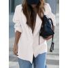 imagePRETTYGARDEN Fall 2025 Blazers for Women Business Casual Long Sleeve Lapel Pockets Dressy Suit Jackets Work Office ClothesWhite