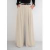 imagePRETTYGARDEN Womens Fall Wide Leg Trousers 2025 High Elastic Waist Loose Pleated Long Flowy Palazzo Work Pants with PocketsApricot