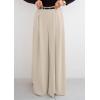 imagePRETTYGARDEN Womens Fall Wide Leg Trousers 2025 High Elastic Waist Loose Pleated Long Flowy Palazzo Work Pants with PocketsApricot