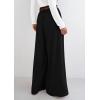 imagePRETTYGARDEN Womens Fall Wide Leg Trousers 2025 High Elastic Waist Loose Pleated Long Flowy Palazzo Work Pants with PocketsBlack