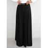 imagePRETTYGARDEN Womens Fall Wide Leg Trousers 2025 High Elastic Waist Loose Pleated Long Flowy Palazzo Work Pants with PocketsBlack