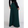 imagePRETTYGARDEN Womens Fall Wide Leg Trousers 2025 High Elastic Waist Loose Pleated Long Flowy Palazzo Work Pants with PocketsDark Green