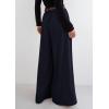 imagePRETTYGARDEN Womens Fall Wide Leg Trousers 2025 High Elastic Waist Loose Pleated Long Flowy Palazzo Work Pants with PocketsNavy