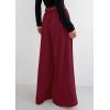 imagePRETTYGARDEN Womens Fall Wide Leg Trousers 2025 High Elastic Waist Loose Pleated Long Flowy Palazzo Work Pants with PocketsWine Red