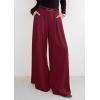 imagePRETTYGARDEN Womens Fall Wide Leg Trousers 2025 High Elastic Waist Loose Pleated Long Flowy Palazzo Work Pants with PocketsWine Red