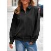 imagePRETTYGARDEN Womens Faux Suede Motorcycle Jacket Trendy Fall Fashion 2025 Oversized Zip Up Coats Winter Clothes OuterwearBlack