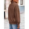 imagePRETTYGARDEN Womens Faux Suede Motorcycle Jacket Trendy Fall Fashion 2025 Oversized Zip Up Coats Winter Clothes OuterwearBrown