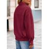 imagePRETTYGARDEN Womens Faux Suede Motorcycle Jacket Trendy Fall Fashion 2025 Oversized Zip Up Coats Winter Clothes OuterwearBurgundy