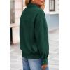 imagePRETTYGARDEN Womens Faux Suede Motorcycle Jacket Trendy Fall Fashion 2025 Oversized Zip Up Coats Winter Clothes OuterwearDark Green