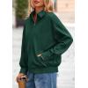 imagePRETTYGARDEN Womens Faux Suede Motorcycle Jacket Trendy Fall Fashion 2025 Oversized Zip Up Coats Winter Clothes OuterwearDark Green