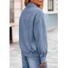 imagePRETTYGARDEN Womens Faux Suede Motorcycle Jacket Trendy Fall Fashion 2025 Oversized Zip Up Coats Winter Clothes OuterwearDusty Blue