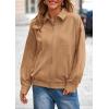 imagePRETTYGARDEN Womens Faux Suede Motorcycle Jacket Trendy Fall Fashion 2025 Oversized Zip Up Coats Winter Clothes OuterwearKhaki
