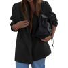 imagePRETTYGARDEN Fall 2025 Blazers for Women Business Casual Long Sleeve Lapel Pockets Dressy Suit Jackets Work Office ClothesBlack