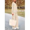 imagePRETTYGARDEN 2 Piece Sets For Women Fall 2025 Sweatsuits Outfits Lounge Matching Hoodie Set Travel Track Suits Winter ClothesBeige