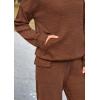 imagePRETTYGARDEN 2 Piece Sets For Women Fall 2025 Sweatsuits Outfits Lounge Matching Hoodie Set Travel Track Suits Winter ClothesBrown