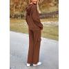 imagePRETTYGARDEN 2 Piece Sets For Women Fall 2025 Sweatsuits Outfits Lounge Matching Hoodie Set Travel Track Suits Winter ClothesBrown