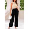 imagePRETTYGARDEN 2 Piece Sets for Women 2025 Summer Sleeveless Tank Ribbed Travel Beach Vacation Spring Lounge Wear OutfitsApricot Black