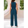 imagePRETTYGARDEN 2 Piece Sets for Women 2025 Summer Sleeveless Tank Ribbed Travel Beach Vacation Spring Lounge Wear OutfitsLake Blue