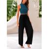 imagePRETTYGARDEN 2 Piece Sets for Women 2025 Summer Sleeveless Tank Ribbed Travel Beach Vacation Spring Lounge Wear OutfitsLake Blue Black