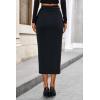 imagePRETTYGARDEN Corduroy Skirt Women Fall Fashion 2025 High Waisted Pencil Midi Skirts Business Casual Work Office Winter OutfitDark Grey