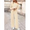 imagePRETTYGARDEN Long Sleeve Jumpsuit For Women Dressy 2025 Off Shoulder One Piece Loose Wide Leg Jumpsuits Casual Flowy RomperApricot