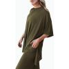 imagePRETTYGARDEN Two Piece Sets For Women Summer Fashion Lounge Matching Set 2025 Travel Vacation Airport Outfits ClothingArmy Green