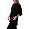 imagePRETTYGARDEN Two Piece Sets For Women Summer Fashion Lounge Matching Set 2025 Travel Vacation Airport Outfits ClothingBlack